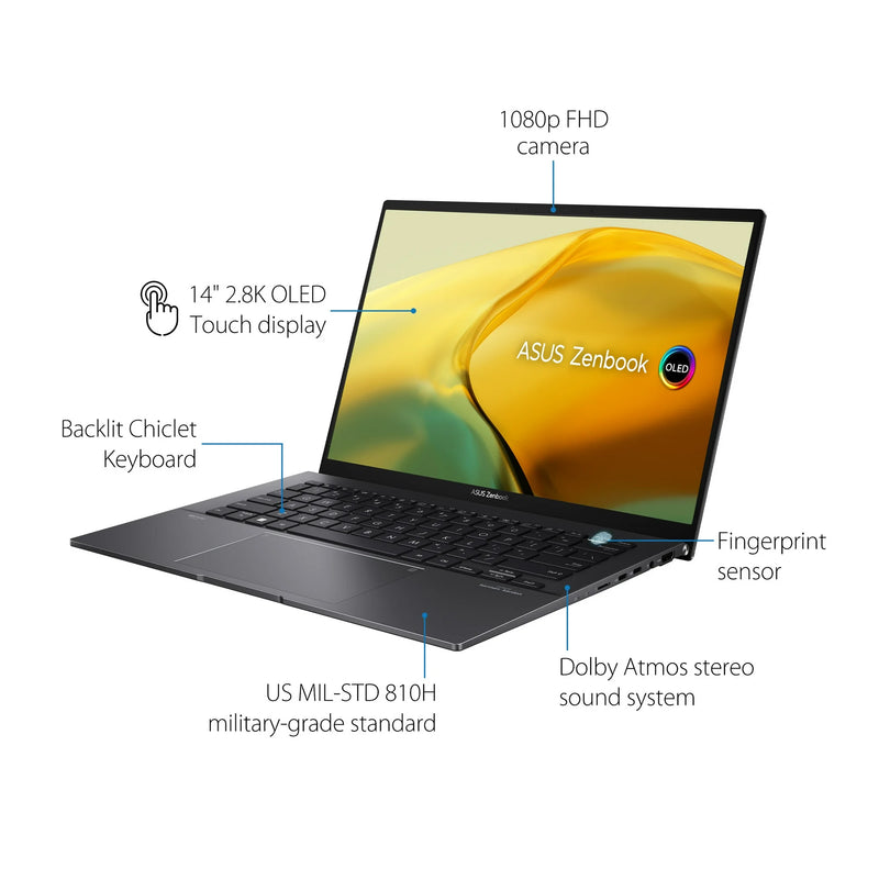 ASUS Zenbook 14" OLED TOUCHSCREEN AMD RYZEN 7 (16GB RAM 512GB SSD) - UM3420Y