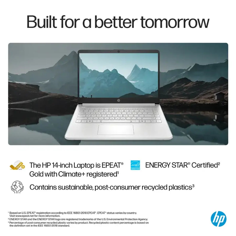 HP-14" Intel N1500 Laptop (4GB RAM 128GB STORAGE) - DQ6011DX