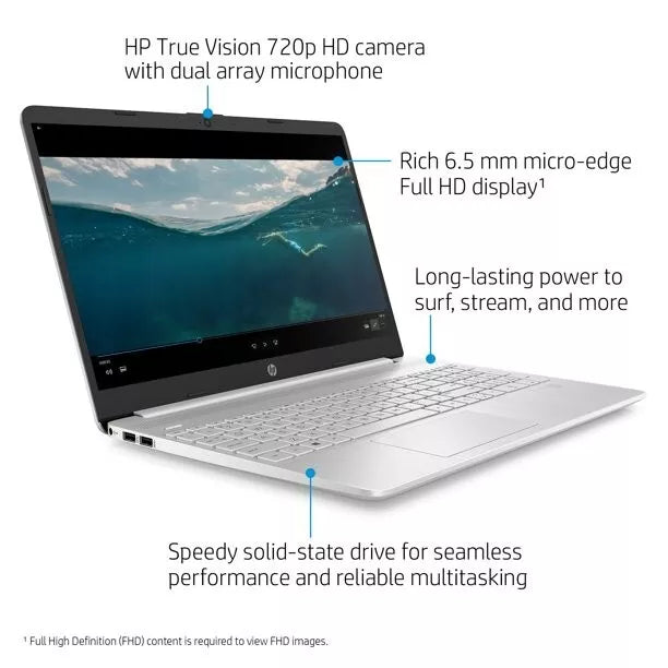 HP 15.6-Inch Laptop 11th Generation Intel Core i7 (8GB RAM 512GB SSD) - DY2172