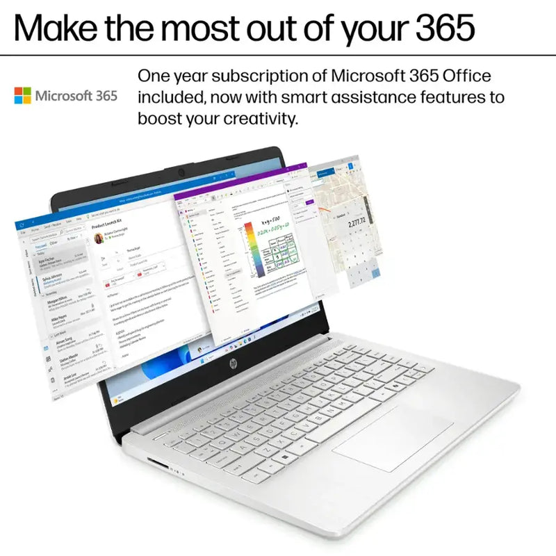 HP-14" Intel N1500 Laptop (4GB RAM 128GB STORAGE) - DQ6011DX