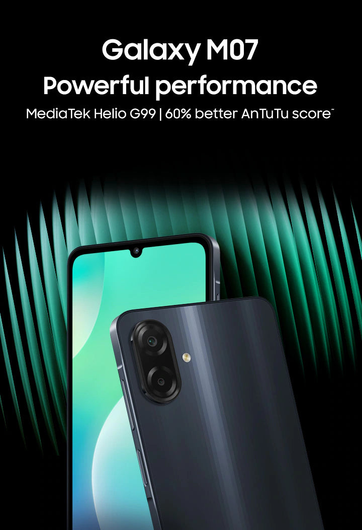 SAMSUNG M07 (4GB RAM 64GB STORAGE)