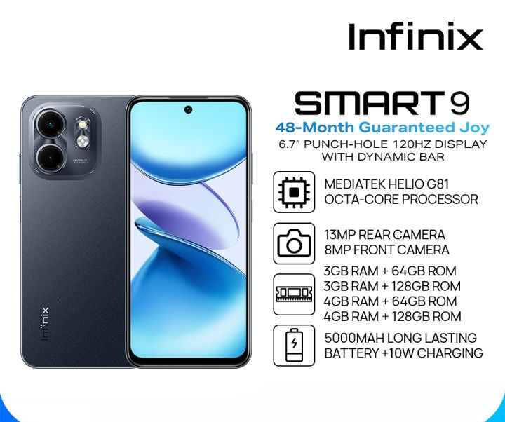 INFINIX SMART 9 (4GB RAM 128GB STORAGE)