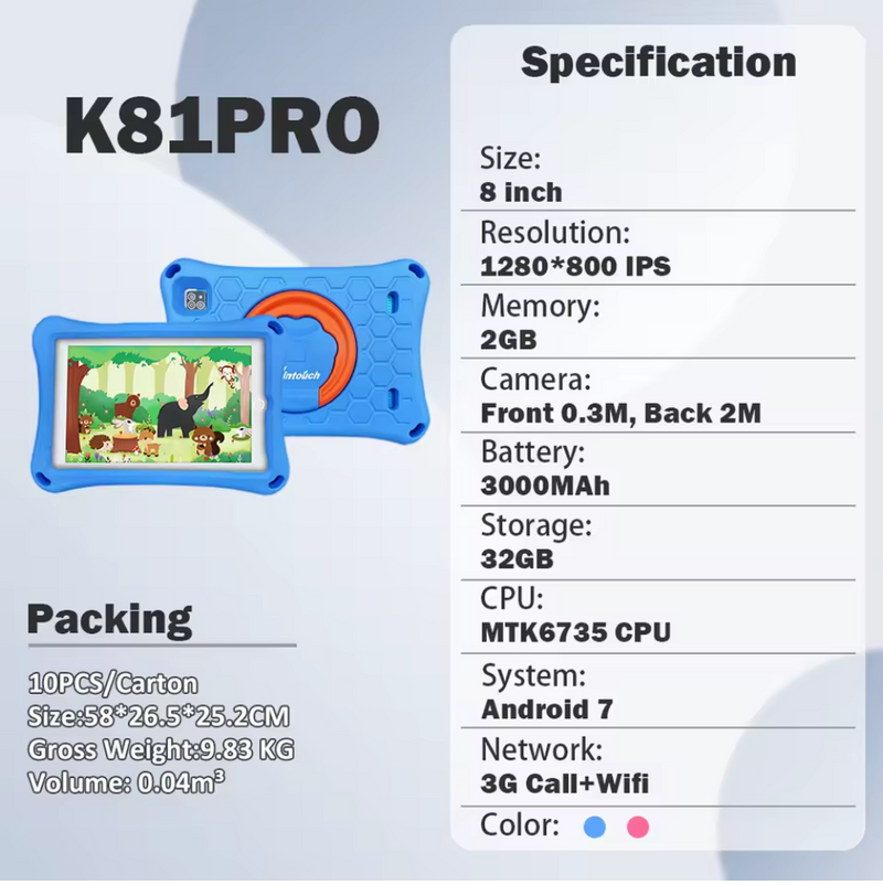 WINTOUCH K81 PRO KIDS TABLET (2GB RAM 32GB STORAGE)