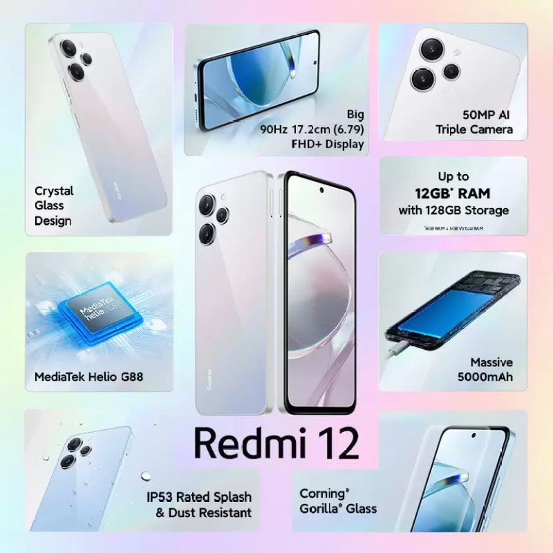 REDMI 12 (6GB RAM 128GB STORAGE)