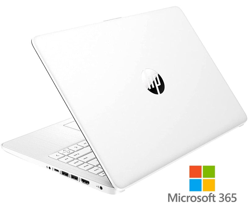 HP 14" Intel Celeron Laptop (4GB RAM 64GB eMMC), Snowflake White - DQ0052DX