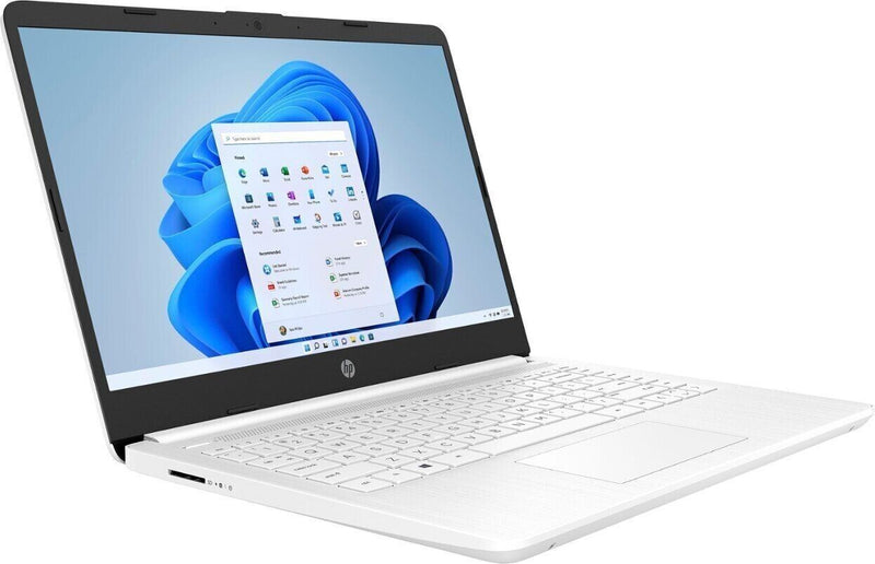 HP 14" Intel Celeron Laptop (4GB RAM 64GB eMMC), Snowflake White - DQ0052DX