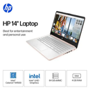HP-14 Intel Celeron N4500 14" (4GB RAM 64GB eMMC STORAGE) DQ3015DX