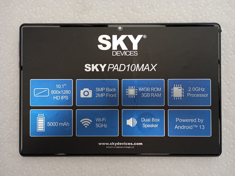 SKY PAD 10 MAX (4GB RAM 64GB STORAGE)