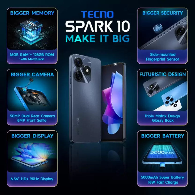 TECNO SPARK 10 (8GB RAM 128GB STORAGE)