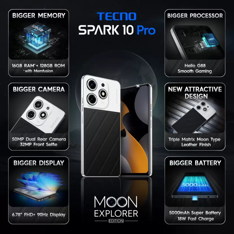 TECNO SPARK 10 PRO (8GB RAM 256GB STORAGE)