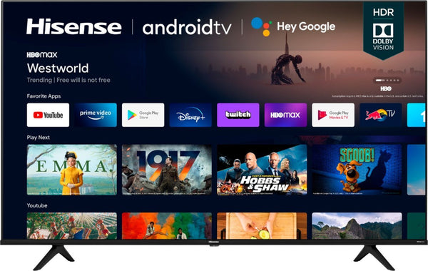 Hisense 43" 4K UHD LED HDR Class A6G Series Smart Android TV - 43A6G SAMTRONIX