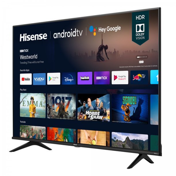 Hisense 43" 4K UHD LED HDR Class A6G Series Smart Android TV - 43A6G SAMTRONIX